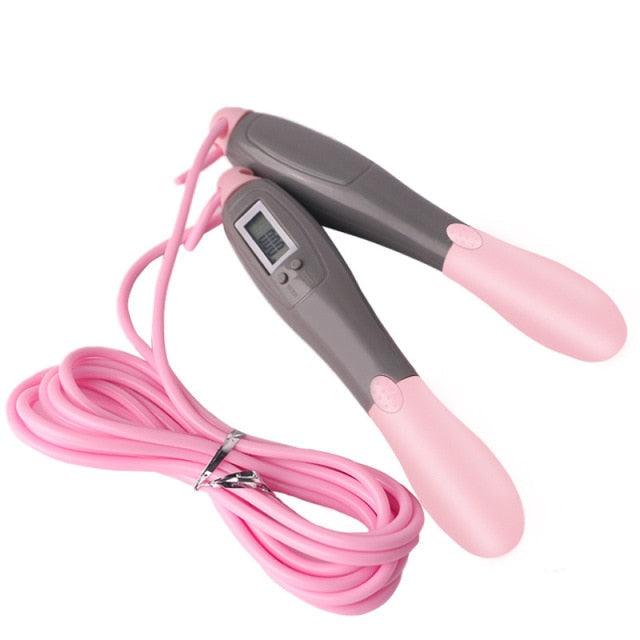 Cordless Electronic Skipping Rope Gym Fitness Cordless Skipping Smart Jump Rope With LCD Screen Counting Speed Skipping Rope With Calorie Counter Adjustable Digital Weighted Jumping Rope For Fitness Exercise Cordless Jump Rope Suitable For Women