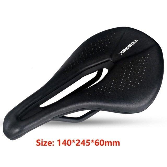 Bicycle Soft Thick Saddle Mountain Road Bike Wide Seat Cushion Road Bike Carbon Saddle Comfort Bike Saddle Ergonomic Waterproof Bicycle Seat For Road Bike Mountain Bike Seats