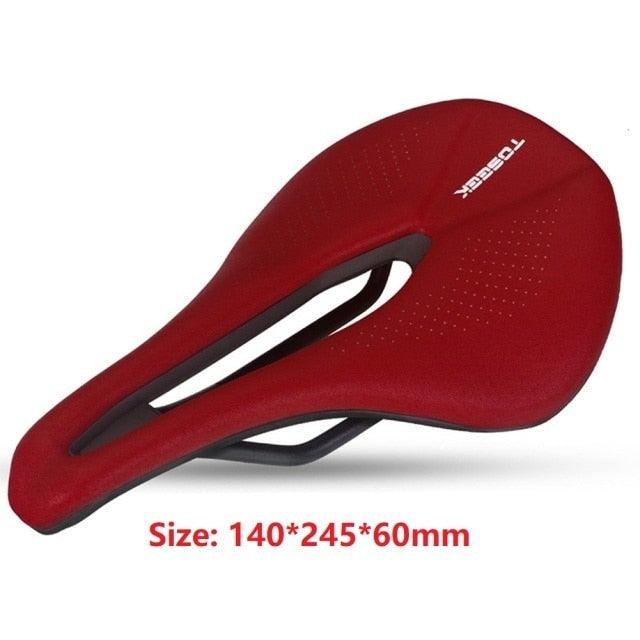 Bicycle Soft Thick Saddle Mountain Road Bike Wide Seat Cushion Road Bike Carbon Saddle Comfort Bike Saddle Ergonomic Waterproof Bicycle Seat For Road Bike Mountain Bike Seats