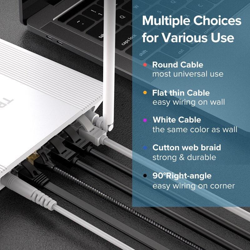 Ethernet Cable 1000Mbps Cat 6 Network Lan UTP Gigabit Networking Wire Plated RJ45 Connectors Cat6 Network Ethernet LAN Cable For Laptop Router RJ45 CAT6 Ethernet Cable - STEVVEX Cable - 220, Cat 6 Network Lan, Cat6 Network Ethernet LAN Cable, Connector PC, convertor for pc, LAN Cable, LAN Connector PC, LAN Network, LAN Network Cable, Network Ethernet LAN Cable, Network LAN Cable, pc connector, RJ45 Connectors, Wire Plated RJ45 Connectors - Stevvex.com