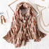 New Brand Design Fashion Spring Winter Warm Soft Head Wrap Stylish Scarves Lightweight Headwear Shawl Stole Long Scarfs Elegant Print Cotton Scarf Scarves Hijabs Lady Plaid For Women