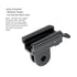 Bicycle Headlight Holder Front LED Lamp Buckle Quick Mount Release Helmet Adaptor Bracket Light Switch 360°Rotation Flashlight Mount Holder Bicycle Cycle Bike Front Torch Mount LED Headlight Holder Clip Clamp Rubber For Diameter Flashlight