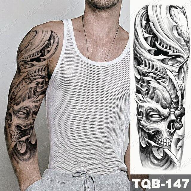 Full Women Man Realistic Waterproof Temporary Tattoo Tiger Stickers Luxury Big Design For Arm Thigh - STEVVEX Beauty - 103, 3D Tattoo, Animal Tattoo, Arm Tattoo, Beauty, Big Tattoo, Black Tattoos, Body Tattoo, Colorful Tattoo, Extra Large Tattoo, Fashion Tattoo, Girls Tattoo, Large Black Tattoo, Large Tattoo, Leg Tattoo, Lion Tattoo, Luxury Tattoo, Men Tattoo, Mens Tattoo, Stylish Tattoo, Tattoo, Waterproof Tattoo, Women Tattoo, Womens Tattoo - Stevvex.com