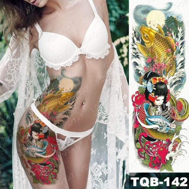 Full Women Man Realistic Waterproof Temporary Tattoo Tiger Stickers Luxury Big Design For Arm Thigh - STEVVEX Beauty - 103, 3D Tattoo, Animal Tattoo, Arm Tattoo, Beauty, Big Tattoo, Black Tattoos, Body Tattoo, Colorful Tattoo, Extra Large Tattoo, Fashion Tattoo, Girls Tattoo, Large Black Tattoo, Large Tattoo, Leg Tattoo, Lion Tattoo, Luxury Tattoo, Men Tattoo, Mens Tattoo, Stylish Tattoo, Tattoo, Waterproof Tattoo, Women Tattoo, Womens Tattoo - Stevvex.com