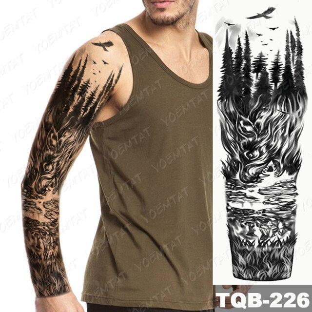 Full Women Man Realistic Waterproof Temporary Tattoo Tiger Stickers Luxury Big Design For Arm Thigh - STEVVEX Beauty - 103, 3D Tattoo, Animal Tattoo, Arm Tattoo, Beauty, Big Tattoo, Black Tattoos, Body Tattoo, Colorful Tattoo, Extra Large Tattoo, Fashion Tattoo, Girls Tattoo, Large Black Tattoo, Large Tattoo, Leg Tattoo, Lion Tattoo, Luxury Tattoo, Men Tattoo, Mens Tattoo, Stylish Tattoo, Tattoo, Waterproof Tattoo, Women Tattoo, Womens Tattoo - Stevvex.com