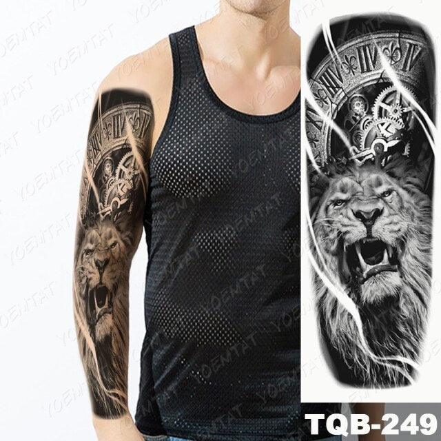 Full Women Man Realistic Waterproof Temporary Tattoo Tiger Stickers Luxury Big Design For Arm Thigh - STEVVEX Beauty - 103, 3D Tattoo, Animal Tattoo, Arm Tattoo, Beauty, Big Tattoo, Black Tattoos, Body Tattoo, Colorful Tattoo, Extra Large Tattoo, Fashion Tattoo, Girls Tattoo, Large Black Tattoo, Large Tattoo, Leg Tattoo, Lion Tattoo, Luxury Tattoo, Men Tattoo, Mens Tattoo, Stylish Tattoo, Tattoo, Waterproof Tattoo, Women Tattoo, Womens Tattoo - Stevvex.com