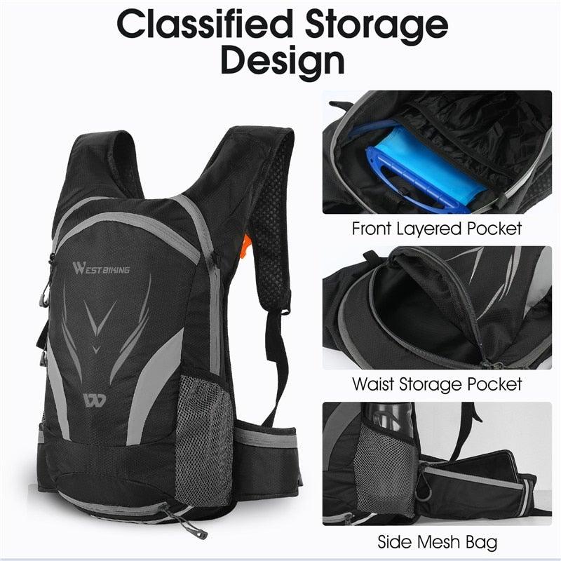 Bike Bags Portable Waterproof Backpack Cycling Water Bag Outdoor Sport Climbing Hiking Pouch Hydration Backpack  Bike Backpack  Mountain Biking Daypack Cycling Hiking Bicycle 10L