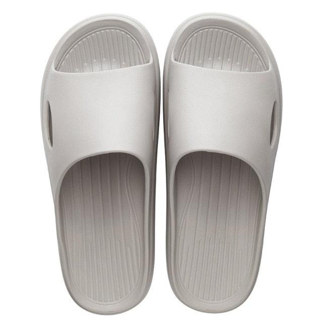 Women Summer Slippers Beach Slide Sandals Flip Flops Non-slip Soft Sole Men Couple Casual Shoes Non-Slip Quick Drying Slipper For Women Men Thick Sole Indoor Home Spa Open Toe Sandals