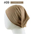 New Winter Autumn Soft Solid Color Inner Hijab  Cap Lightweight Muslim Turban Elegant Hijab Caps Hat Islam Under Scarf  Undercap Bonnet Color Soft Jersey Stretch Hijab's Tube Cap Hat Hijab Bonnet Muslim Women Scarf Turbans Head For Women