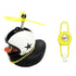 Yellow Small Bike Duck Bicycle Bell Luminous Normal Duck Ducky Bicycle Airscrew Helmet Wind Motor Riding Cycling Lights Horn Rubber Duck Helmet Bike Horn Bell Car Decoration Bicycle Horn