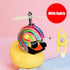 Yellow Small Bike Duck Bicycle Bell Luminous Normal Duck Ducky Bicycle Airscrew Helmet Wind Motor Riding Cycling Lights Horn Rubber Duck Helmet Bike Horn Bell Car Decoration Bicycle Horn