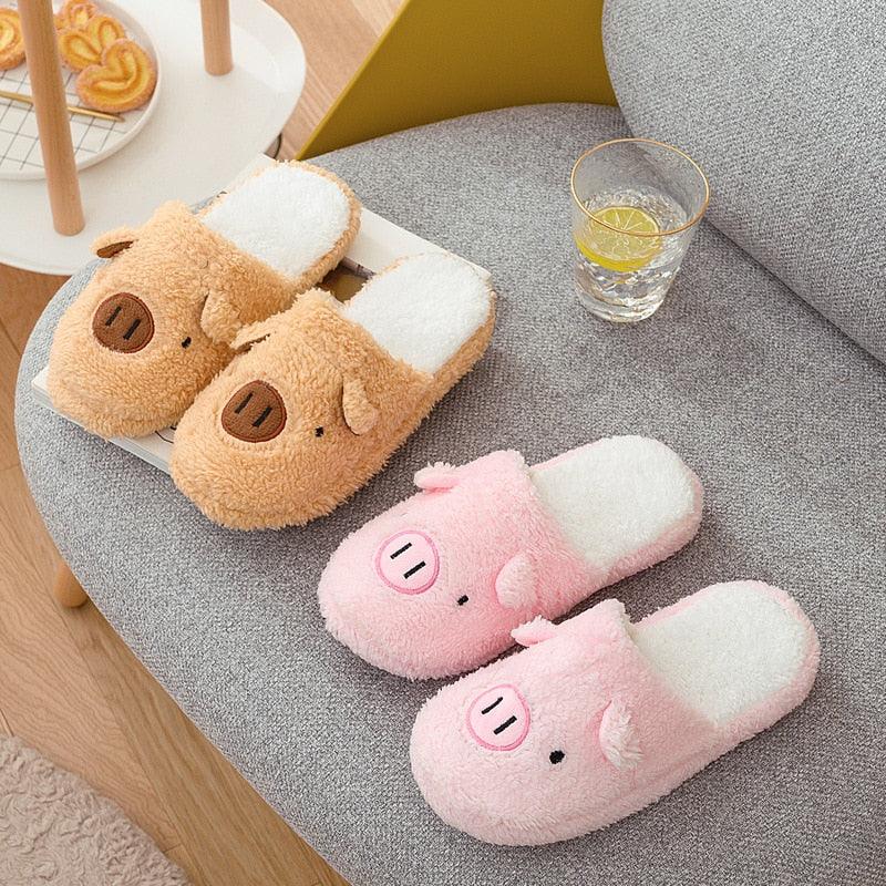 Women Winter Warm Slippers Indoor Bedroom House Flat Floor Plush Shoes Non Slip Fluffy Slippers Cute Cat Fur Slippers Slip on Memory Foam House Outdoor Indoor Warm Fuzzy Plush Fleece Lining Bedroom Comfy Home Living Room Shoes