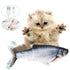 Electric Cat Toy 3D Fish USB Charging Simulation Fish Cat Toys for Cats Pet Toy cat supplies Pet Catnip Toy Moving Cat Kicker Fish Realistic Plush Electric Wagging Fish Motion Kitten Toy Funny Interactive Fish Cat Toys for Cat Exercise