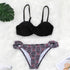 Women Two Piece Swimsuit Push Up Bikini  Padded Push Up Bikini Set Two Pieces Swimsuit Women Swimwear Bathing Suit Gifts For Mom Wife Girlfriend Swimwear Classic Print Swimsuit Bikini Set Swimwear Bathing Pool Party Bikini