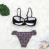 Women Two Piece Swimsuit Push Up Bikini  Padded Push Up Bikini Set Two Pieces Swimsuit Women Swimwear Bathing Suit Gifts For Mom Wife Girlfriend Swimwear Classic Print Swimsuit Bikini Set Swimwear Bathing Pool Party Bikini