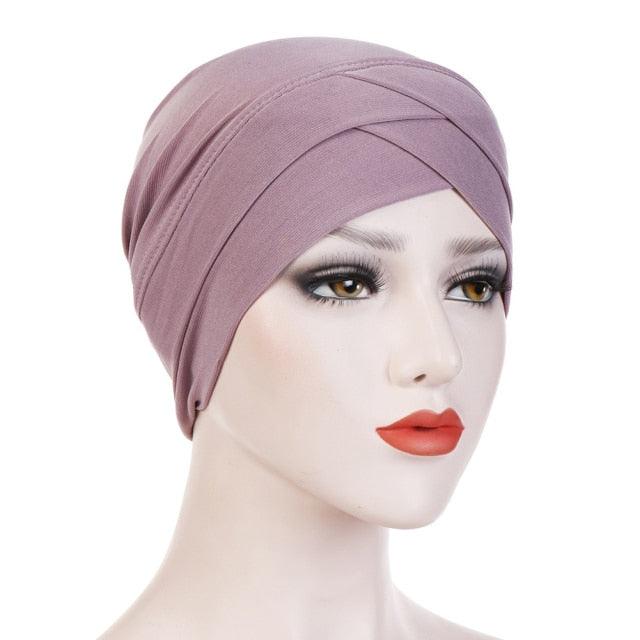 New Soft Modal Muslim Turban Hat Inner Head Wrap Bonnet Under Scarf Hijab Lightweight Caps Elegant Islamic Under Scarf Bonnet Hat Headwrap For Female