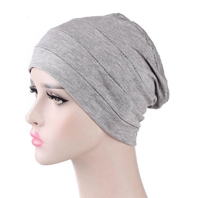 New Soft Modal Muslim Turban Hat Inner Head Wrap Bonnet Under Scarf Hijab Lightweight Caps Elegant Islamic Under Scarf Bonnet Hat Headwrap For Female