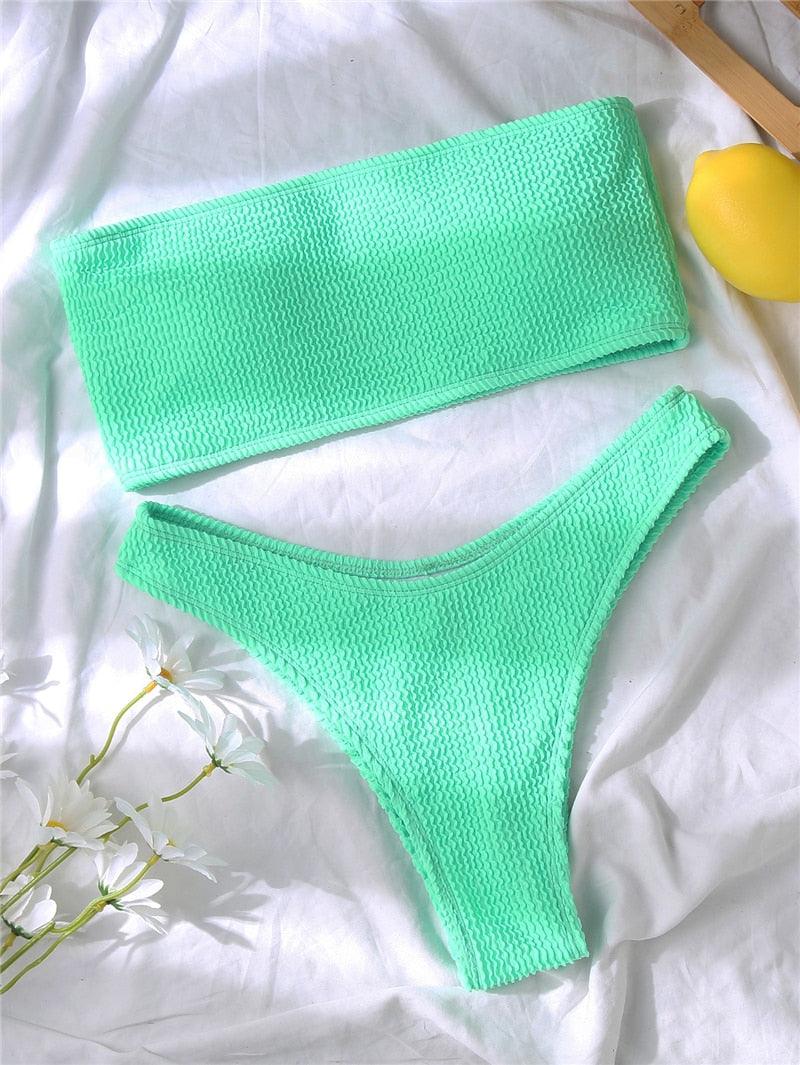 Women One-Shoulder Bikini Swimsuit Women Push Up Swimwear Women's Bathing Suit Comfortable Bikini Ribbed Two Piece Swimsuit Bikini Set Summer Bathing Suit Beach Wear Swimming Suit - ALLURELATION - 519, Beach bikini, Beach Wear, bikini, Bikini Swimsuit, classic bikini, comfortable bikini, Fashion bikini, Modern bikini, new design bikini, Push Up Swimwear, retro bikini, Ribbed bikini, Solid Bikini, stylish bikini, Summer bikini, swimwear, Two Piece Swimsuit, Women bikini, Women's Bathing Suit - Stevvex.com