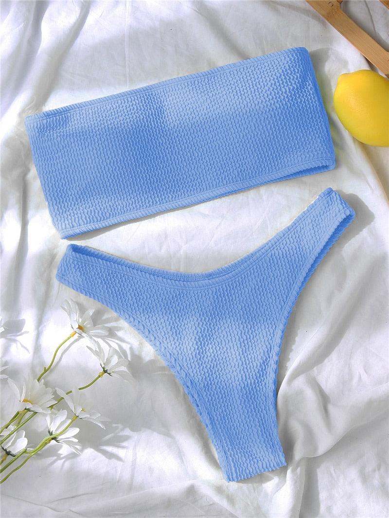 Women One-Shoulder Bikini Swimsuit Women Push Up Swimwear Women's Bathing Suit Comfortable Bikini Ribbed Two Piece Swimsuit Bikini Set Summer Bathing Suit Beach Wear Swimming Suit - ALLURELATION - 519, Beach bikini, Beach Wear, bikini, Bikini Swimsuit, classic bikini, comfortable bikini, Fashion bikini, Modern bikini, new design bikini, Push Up Swimwear, retro bikini, Ribbed bikini, Solid Bikini, stylish bikini, Summer bikini, swimwear, Two Piece Swimsuit, Women bikini, Women's Bathing Suit - Stevvex.com