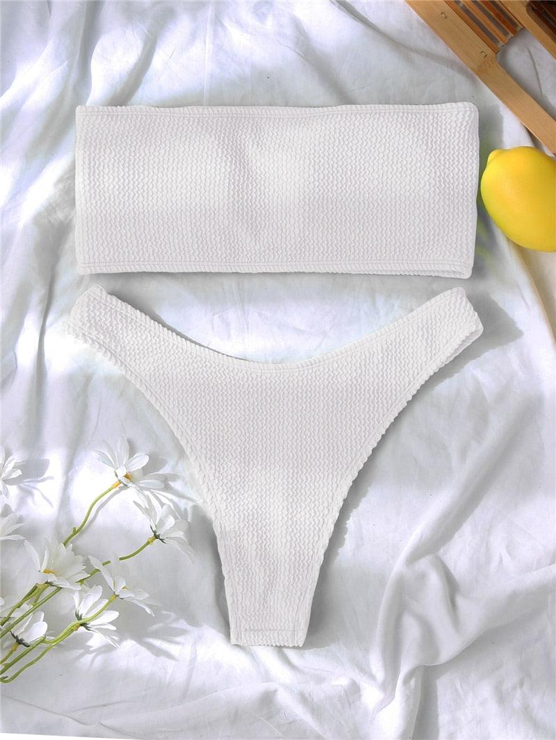 Women One-Shoulder Bikini Swimsuit Women Push Up Swimwear Women's Bathing Suit Comfortable Bikini Ribbed Two Piece Swimsuit Bikini Set Summer Bathing Suit Beach Wear Swimming Suit - ALLURELATION - 519, Beach bikini, Beach Wear, bikini, Bikini Swimsuit, classic bikini, comfortable bikini, Fashion bikini, Modern bikini, new design bikini, Push Up Swimwear, retro bikini, Ribbed bikini, Solid Bikini, stylish bikini, Summer bikini, swimwear, Two Piece Swimsuit, Women bikini, Women's Bathing Suit - Stevvex.com