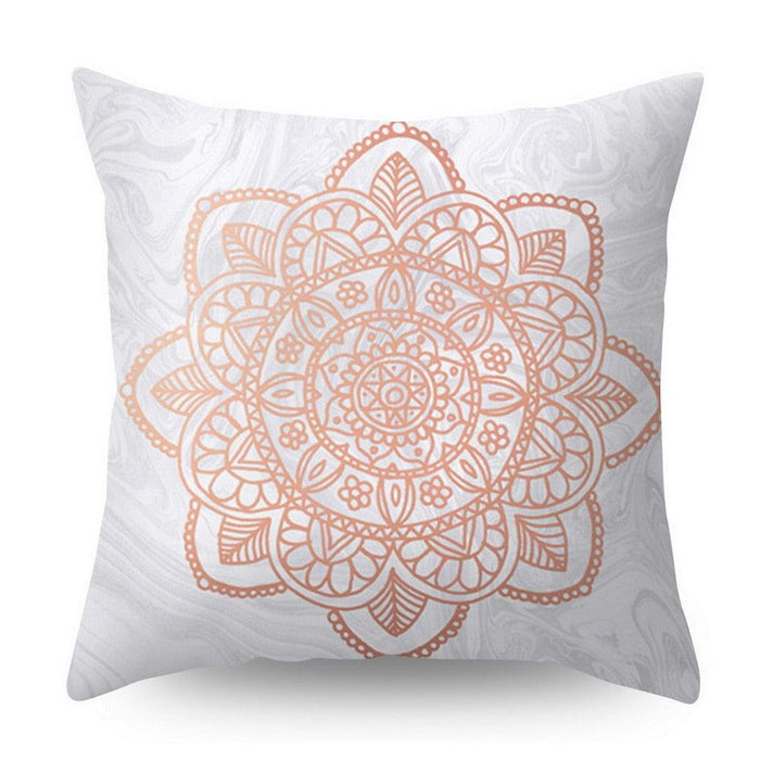 Nordic Style Pillow Covers Plant Letter Flower Geometric Sofa Cushion cover Headrest Pink Party Decorations Gift For Kids Geometric Decorative Throw Pillow Covers Square Cotton Cushion Covers Outdoor Sofa Home Pillow Covers