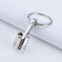 Creative Gift Car Metal Keychain Turbo Gear Hub Pendant Brake Disc Shock Absorber Pendant Alloy Short Quick Shifter Key Chain Ring Charming Auto Rainbow Metal Pendant Keyring Wheel Rim Tire Rotary Engine Keyring