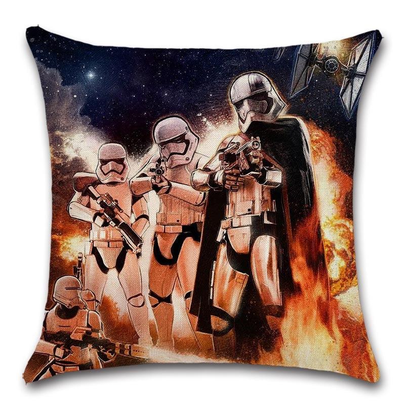 Unique Style Throw Pillow Cover Robot pattern Polyester Linen Cushion cover Decoration For Home House Party Chair Sofa Gift Cute Adorable Cartoon Robot Waving with Robotic Dog Friend Throw Pillow Cover Case Decorative Cushion For Couch Bed