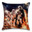 Unique Style Throw Pillow Cover Robot pattern Polyester Linen Cushion cover Decoration For Home House Party Chair Sofa Gift Cute Adorable Cartoon Robot Waving with Robotic Dog Friend Throw Pillow Cover Case Decorative Cushion For Couch Bed