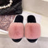 Fluffy Slippers Women Cozy Faux Fur Cross Indoor Floor Slides Flat Soft Furry Shoes Fluffy Furry Fur Slippers Flip Flop Open Toe Cozy House Memory Foam Sandals Slides Soft Flat Comfy Slippers