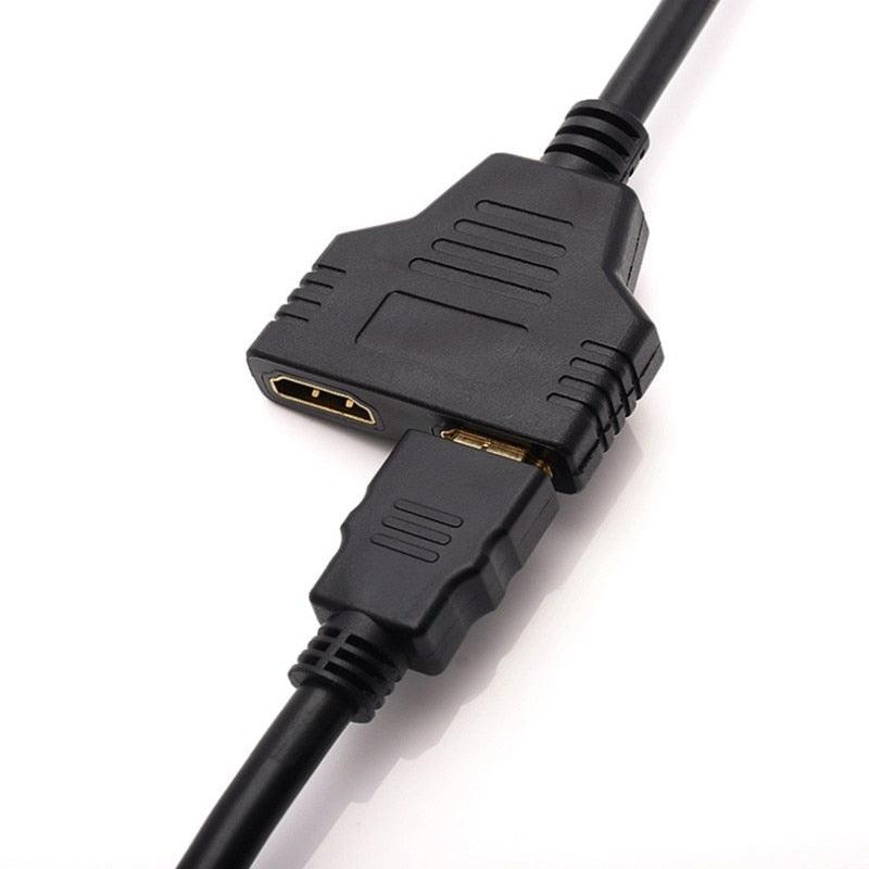 1PC HDMI Splitter 1080P HDMI Male To Double Female Adapter Cable 1 In 2 Out HDMI Converter HDMI Splitter Adapter Cable For HDTV HD LED LCD - STEVVEX Cable - 1080P Adapter, 1080p HD resolution, 220, adapter, Adapter cables, adapter for monitor, adapter for pc, adapter for tv, cable, cable adapter, cable for PC, display port, HDMI, HDMI ADAPTER, HDMI cable, HDMI Cable Adapter, HDMI Converter, HDMI Splitter, HDMI Splitter Adapter Cable, Splitter, tv adapter - Stevvex.com