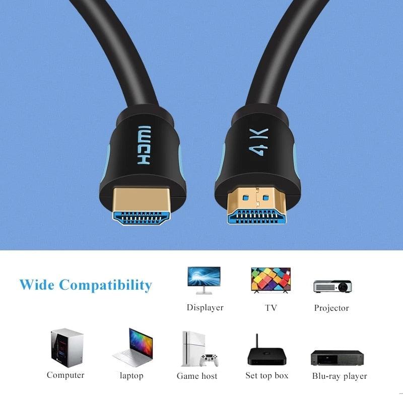 4K HDMI Cable HDMI 2.0 Ultra HD Audio Wire HDMI Splitter Digital Cord High Speed 18Gbps HDMI 2.0 Cable 4K HDR 2160P For TV Projector Laptops Gaming - STEVVEX Cable - 220, 4K display port, 4K HDMI Cable, 4k resolution, 4k ultra HD, adapter for computer, cable, cable adapter, cable for PC, cable for projector, display port, HDMI, HDMI ADAPTER, HDMI Display Adapter, HDMI Splitter, HDR, HDR cable, high resolution, high resolution cable, high resolution HDR, Ultra HD Audio Wire - Stevvex.com