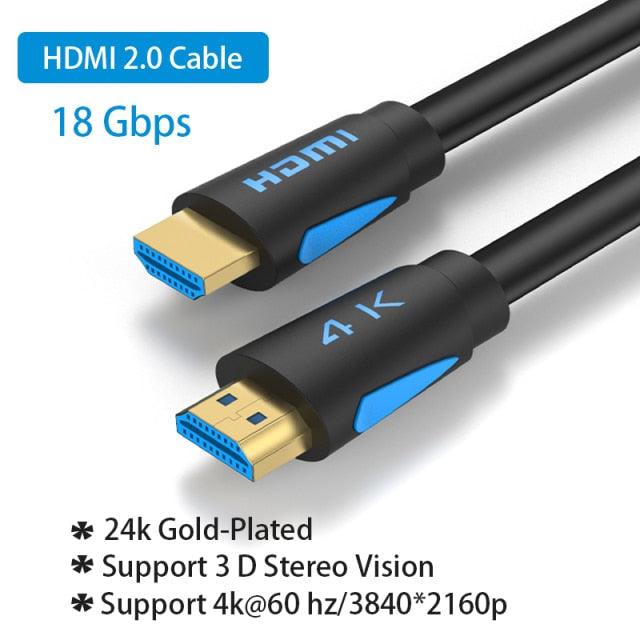 4K HDMI Cable HDMI 2.0 Ultra HD Audio Wire HDMI Splitter Digital Cord High Speed 18Gbps HDMI 2.0 Cable 4K HDR 2160P For TV Projector Laptops Gaming - STEVVEX Cable - 220, 4K display port, 4K HDMI Cable, 4k resolution, 4k ultra HD, adapter for computer, cable, cable adapter, cable for PC, cable for projector, display port, HDMI, HDMI ADAPTER, HDMI Display Adapter, HDMI Splitter, HDR, HDR cable, high resolution, high resolution cable, high resolution HDR, Ultra HD Audio Wire - Stevvex.com