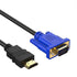 1.8M HDMI Compatible Cable To VGA Adapter Digital 1080P HDTV With Audio Converter Adapter Gold-Plated HDMI To VGA Connector Cable Compatible For Computer Desktop Laptop PC Monitor Projector HDTV 1.8M