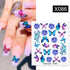 Water Nail Stickers Women Face Sketch Abstract Butterfly Image Sexy Girl Nail Art Decor Sliders Manicures For Nails Decoration Decal Self-Adhesive 3D Wave Design Decoration for Women Girls Tape Nail Art Stickers Decal Decoration