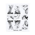 Water Nail Stickers Women Face Sketch Abstract Butterfly Image Sexy Girl Nail Art Decor Sliders Manicures For Nails Decoration Decal Self-Adhesive 3D Wave Design Decoration for Women Girls Tape Nail Art Stickers Decal Decoration