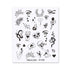 Water Nail Stickers Women Face Sketch Abstract Butterfly Image Sexy Girl Nail Art Decor Sliders Manicures For Nails Decoration Decal Self-Adhesive 3D Wave Design Decoration for Women Girls Tape Nail Art Stickers Decal Decoration