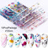 Nail Foils Marble Flower Series Iridescent Nail Art Transfer Sticker Paper Slider Nail Water Decal Design Manicures Decorations  Art Manicures Decoration New Gold Nail Transfer Foils for Nail Arts Nails Supply Holographic Effect Nail Art Foil Stickers Hol