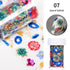 Nail Foils Marble Flower Series Iridescent Nail Art Transfer Sticker Paper Slider Nail Water Decal Design Manicures Decorations  Art Manicures Decoration New Gold Nail Transfer Foils for Nail Arts Nails Supply Holographic Effect Nail Art Foil Stickers Hol