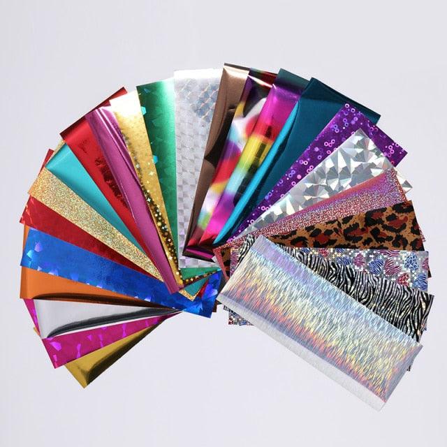 Nail Foils Marble Flower Series Iridescent Nail Art Transfer Sticker Paper Slider Nail Water Decal Design Manicures Decorations  Art Manicures Decoration New Gold Nail Transfer Foils for Nail Arts Nails Supply Holographic Effect Nail Art Foil Stickers Hol