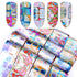 Nail Foils Marble Flower Series Iridescent Nail Art Transfer Sticker Paper Slider Nail Water Decal Design Manicures Decorations  Art Manicures Decoration New Gold Nail Transfer Foils for Nail Arts Nails Supply Holographic Effect Nail Art Foil Stickers Hol