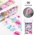 Nail Foils Marble Flower Series Iridescent Nail Art Transfer Sticker Paper Slider Nail Water Decal Design Manicures Decorations  Art Manicures Decoration New Gold Nail Transfer Foils for Nail Arts Nails Supply Holographic Effect Nail Art Foil Stickers Hol