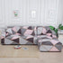 Elastic Sofa Covers for Living Room Stretch Slipcovers Sectional Couch Cover L Shape Corner Armchair Cover 1/2/3/4 Seater Slipcovers Elastic Stylish Printed Sectional Sofa Furniture Protector For Living Room