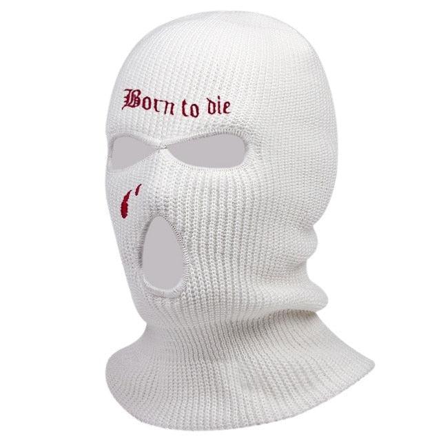 1Pc Embroidery Balaclava Face Mask 3-Hole for Cold Weather, Winter Ski Mask for Men and Women Thermal Cycling Mask Christmas Gift Face Scarf Mask Sunscreen Dustproof Army Cycling Hunting Fishing Tactical Airsoft Hat