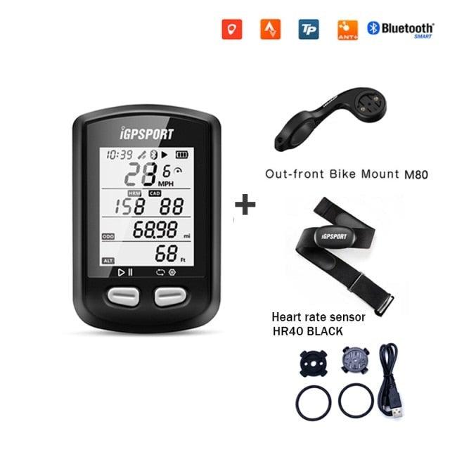 Bike Wireless Stopwatch GPS Bicycle Computer IPX6 Waterproof Cycling Speedometer With ANT+ Bluetooth Bike Speedometer and Odometer Rechargeable Cycling Computer MTB Tracker With LCD Automatic Backlight Display