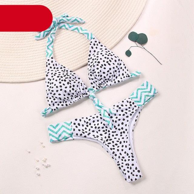 Women Summer Floral Print Swimsuit Modern Bow Swimwear Lace Up Bikini Set Bathing Suit Women Women's Bathing Suit Tie Knot Front Ruffle Bikini Set Two Piece Swimsuit