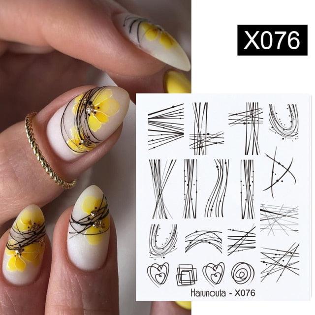 Summer Fruit Water Decals Kiwi Banana Strawberry Flower Alphabet Leaves Nail Art Stickers Wraps Slider Decorations 3D Fruit Nail Art Slices, Summer Fruit Slime Nail Supplies Nail Art Decorations Fruit Flakes Nail Accessories