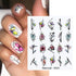 Summer Fruit Water Decals Kiwi Banana Strawberry Flower Alphabet Leaves Nail Art Stickers Wraps Slider Decorations 3D Fruit Nail Art Slices, Summer Fruit Slime Nail Supplies Nail Art Decorations Fruit Flakes Nail Accessories