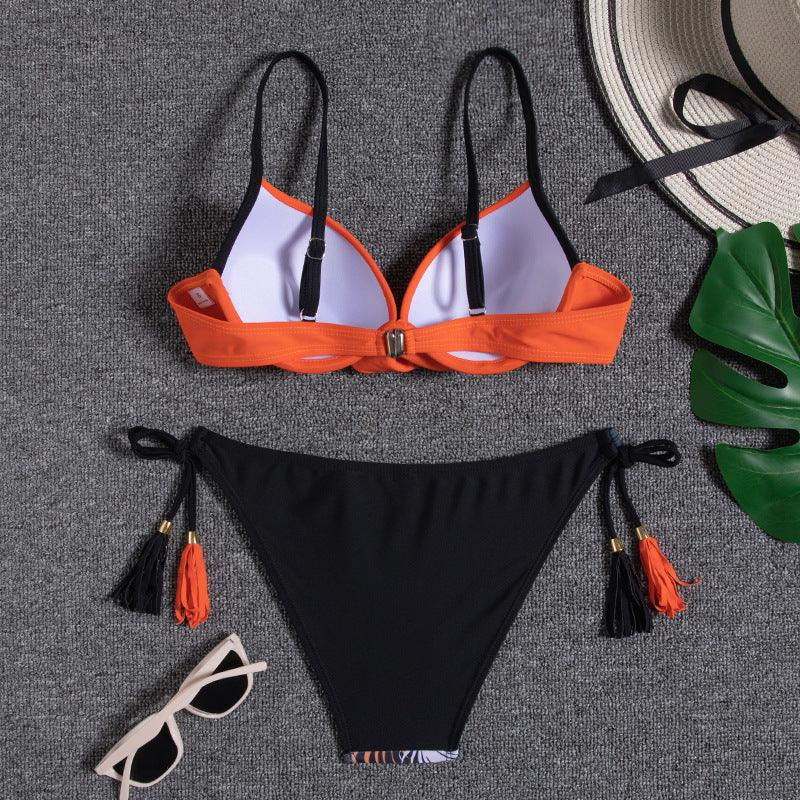 Halter Bikini Bandage Swimsuit Solid Swimwear Sport Liquid Metallic Shiny String Bikini 2 Piece Swimsuit Set Women Shiny Bikini Set Bathing Suit Push Up Two-piece Suit