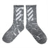 1 Pair Brand New Fashion Pure Cotton Black White Crew Unisex Socks Sports High Skateboard Blaze Street Wear Happy Long Warm Winter And Autumn Socks For Men And Women