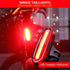 Bike Tail Light Ultra Bright USB Rechargeable LED Bicycle Rear Light 5 Light Mode Headlights High Visibility Bike Rear Light USB Rechargeable LED Bicycle Tail Light Waterproof Cycling Safety Flashlight With Multiple Modes